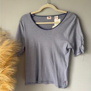 Levi's Women's Navy Striped Tee